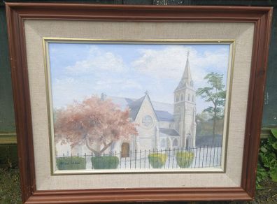 Blackrock Church oil on canvas