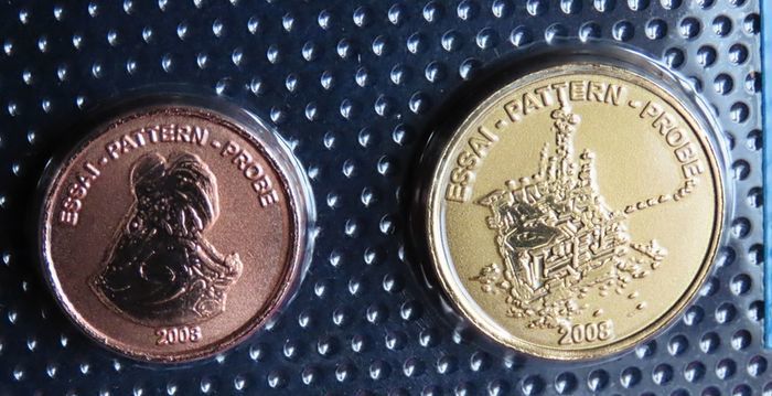 Falkland Islands Euro Probe Essai coins set 2008 euro Prototype Specimen