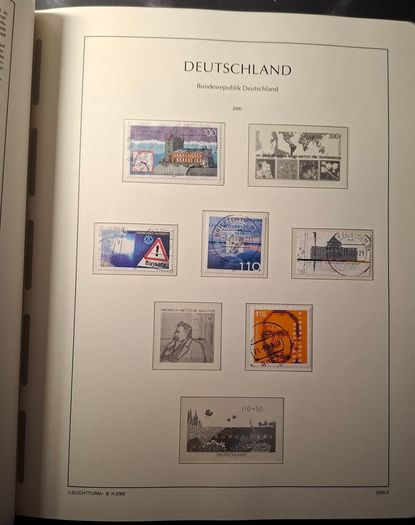 Germany Leuchtturm Stamp Binder with stamps