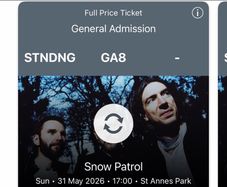 Snow Patrol Tickets