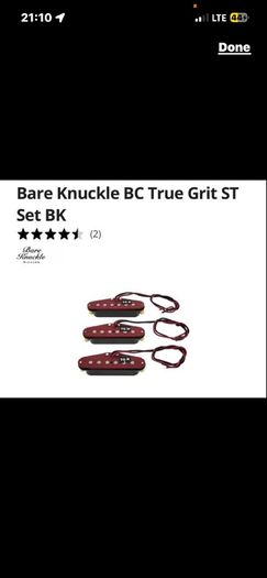 Bare Knuckle Boot Camp BC True Grit ST Set Single Coil fender Stratocaster pickups Set neck middle bridge electric guitar parts accessories