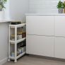 (Brand New) IKEA Shelves/Trolley, white, 54x18x71 cm Image 5