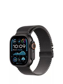 Apple Watch Ultra 3 Cellular 5G 49mm Naturel Titanium with Black Titanium Milanese Bracelet L