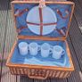 Wicker Vintage Picnic Basket plus Set 4 Mugs,Plates and Cutlery. Image 5