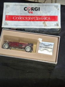 Corgi Collectors' Classics 1927 3-Litre Bentley die-cast model car packaged in its original box.
