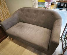Small grey 2 seater couch