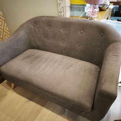 Small grey 2 seater couch