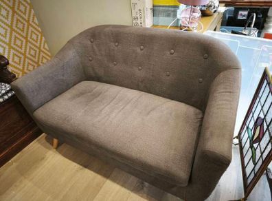 Small grey 2 seater couch