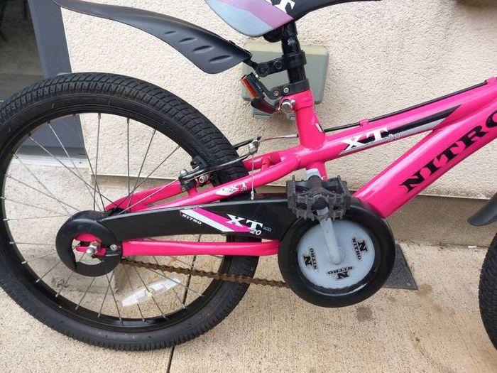 Kids Nitro bike size 20 inch wheels.