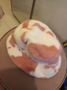 ladies hat blush pink /cream
