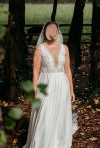 Enchanty White Wedding Dress Size 10