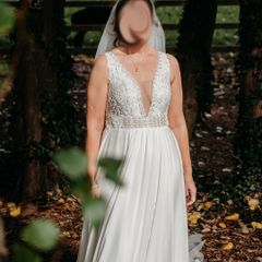 Enchanty White Wedding Dress Size 10
