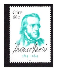 2014 Ireland Birth Centenary of Thomas Davis (Founder of the Young Ireland Movement) Commemorative Stamp Mint Never Hinged (MNH)