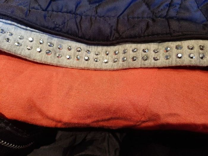 New jacket navy  hood zipped pockets
