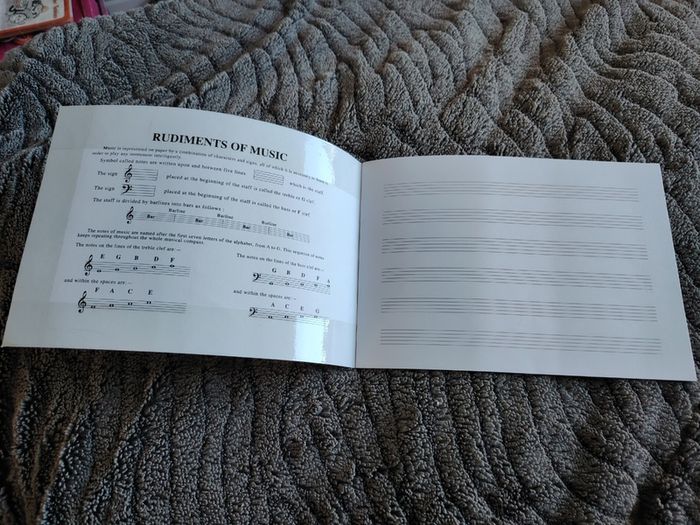 Music Manuscript Book