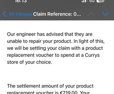 Curry voucher for sale