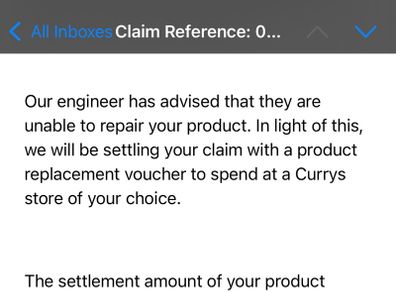 Curry voucher for sale