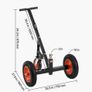 Heavy Duty Trailer Dolly 1000lbs  Carbon Steel Trailer Mover with 2 inch Ball, 14 inch Pneumatic Tires, Portable Tow Dolly for Moving RV Trailer Image 7