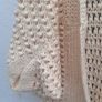 Hand Knit  Cream Wool Shrug Image 4