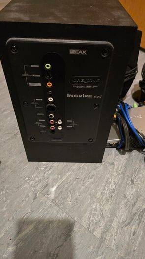 Sound Blaster 5.1 speaker set with soundcard