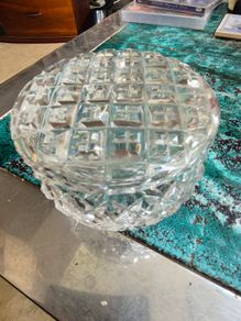 Vintage Cut glass trinket dish