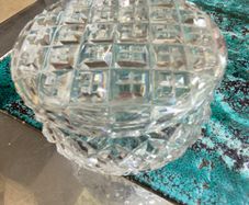 Vintage Cut glass trinket dish
