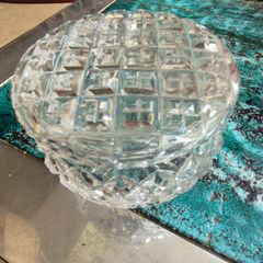 Vintage Cut glass trinket dish