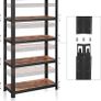 _5 Tier Set of 2 Storage Rack Units Holds 650 kg (130 kg per shelf) Adjustable Shelves Industrial Style Living Room Kitchen Image 4