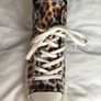 Converse All Star Chuck Taylor Leopard Print High Top Trainers Image 3