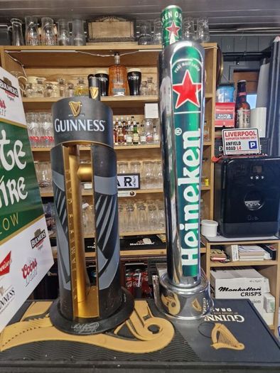beer taps and cooler
