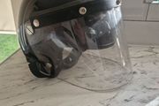 Original British Riot Control Helmet With Visor Ii Gat Black