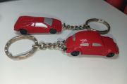 Vintage Diecast Kerico Volkswagen And Lamborghini Red Diecast Keychains Very Good Order