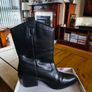 Black M&S cowboy boots Image 2