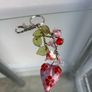 Pink Heart Bag Keyring Charm Image 2