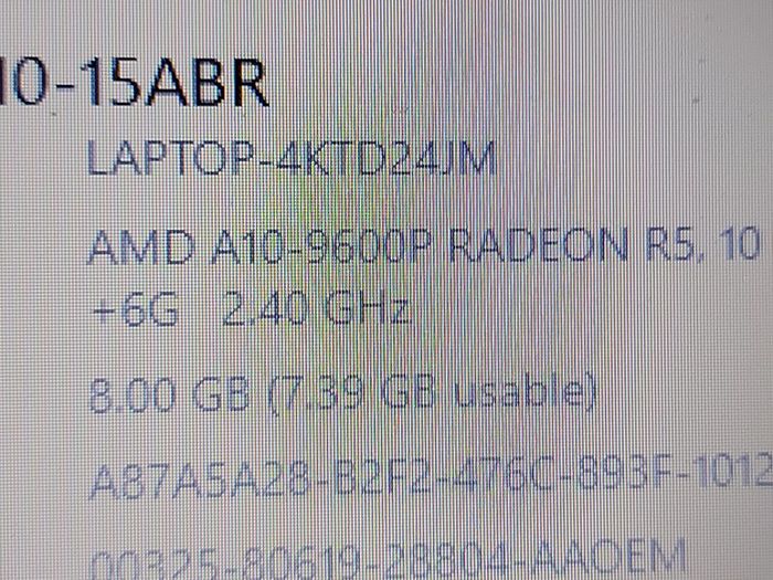 Lenovo Ideapad 310-15ABR, Model 80ST, AMD A10-9600P R5, `10 Compute Cores, 4C + 6G, 2.4GHz, Windows 10, Microsoft Edge, Chrome, and VLC