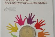 Portugal 2 Euro Commemorative Coin 2008 - Declaration of Human Rights BU. Blister Card.