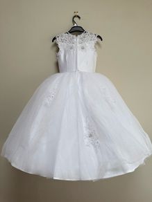 Beautiful  Communion Dress (Polka) with Bolero)