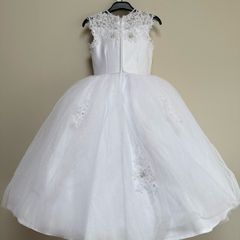 Beautiful  Communion Dress (Polka) with Bolero)