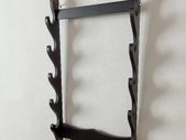 BRAND NEW 6 Tier Wall Mount Samurai Sword Katana Holder Stand Display Statues Sculptures Holder Hanger Rack for Home