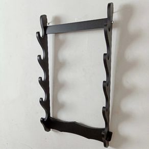 BRAND NEW 6 Tier Wall Mount Samurai Sword Katana Holder Stand Display Statues Sculptures Holder Hanger Rack for Home