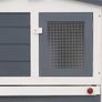 Large Rabbit Hutch Grey 204x45x85 cm Image 5
