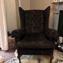 Charcoal Wingback Arm Chair Image 4
