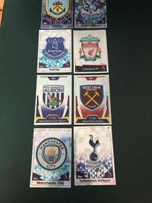 Match Attax Cards Showing  Team Emblems