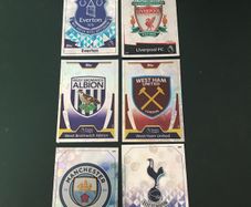Match Attax Cards Showing  Team Emblems