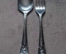 Vintage Sheffield Childs Fork & Spoon Set.