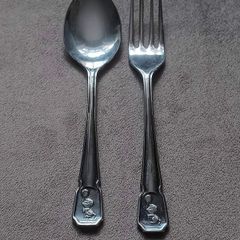 Vintage Sheffield Childs Fork & Spoon Set.