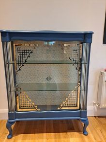 Vintage dresser with glass columns