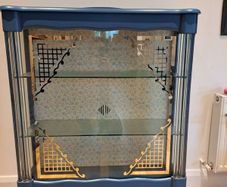 Vintage dresser with glass columns