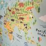 New World Animal Map Canvas Poster Image 2