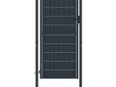 Fence Gate PVC and Steel 100x124 cm Anthracite